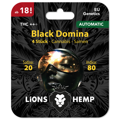 Cannabis Samen Black Domina autoflowering Verpackung front