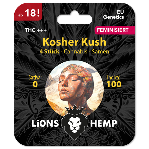 Cannabis Samen Kosher Kush feminisiert Verpackung front