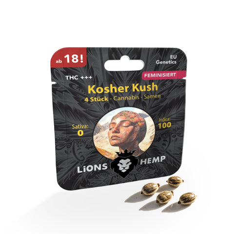 Cannabis Samen Kosher Kush feminisiert Verpackung front